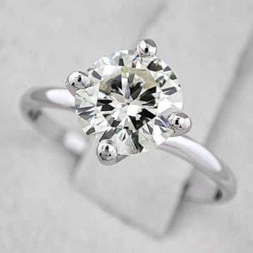 Ring - 14 karaat Witgoud - 1.37ct. tw. Diamant (Natuurlijk), Nieuw