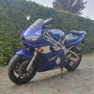 Yamaha R6 2001 Blauw, 4 cilinders, Motorrijbewijs A, Super Sport, Meer dan 35 kW
