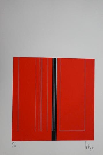 Luc Peire - Senza titolo (composizione astratta)