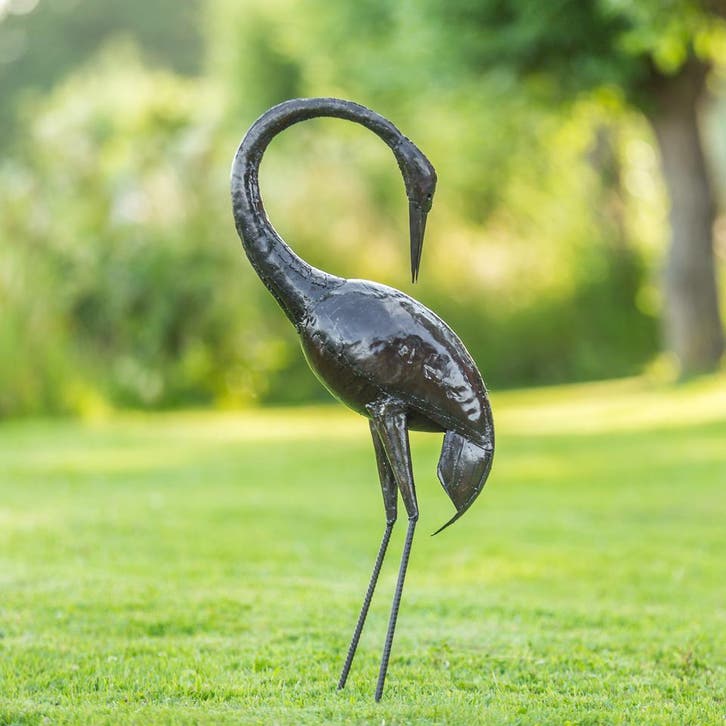 Beelden - Paradijskraanvogels, Tuin en Terras, Tuinbeelden, Nieuw, Metaal, Dierenbeeld, Ophalen of Verzenden