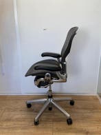 Herman Miller Aeron Tuxedo Netweave - Chrome Afwerking, Verzenden, Zwart, Zo goed als nieuw, Bureaustoel
