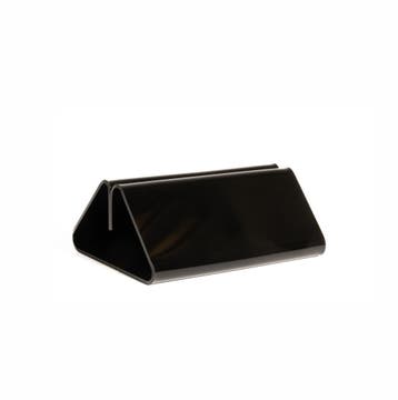 10,5cm - Glanzend Zwarte Menukaarthouder / Houder / Stan...