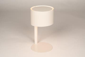 Rietveld Tafellampen - Beige, Zand - Metaal, Huis en Inrichting, Lampen | Tafellampen, Verzenden, Nieuw