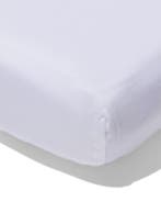 HEMA Splittopper hoeslaken 160x200cm zacht katoen wit, Verzenden, Nieuw, Wit