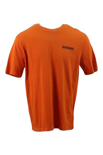 Napapijri T-shirt in maat L Oranje, Kleding | Heren, Verzenden, Zo goed als nieuw, Overige kleuren, Napapijri