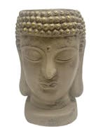 Bloempot Boeddha van steen 29 cm - Taupe, Tuin en Terras, Bloempotten, Ophalen of Verzenden, Nieuw
