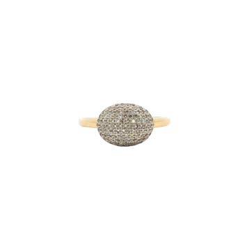 Gouden ring met diamant 14 karaat, Verzenden, Zo goed als nieuw, Goud