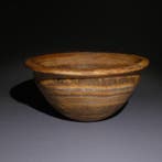 Oud-Egyptisch Marmer Vaas. Ø 8,5 cm. Middenrijk, 11e–12e