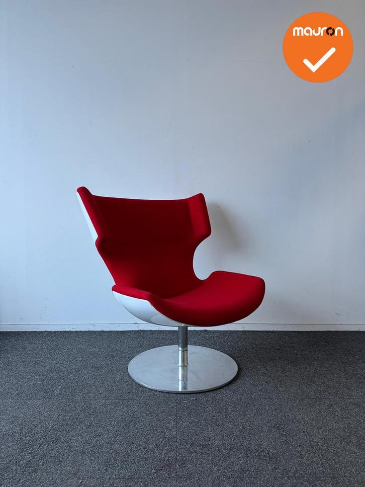 Fauteuil - Artifort Boson - design stoel - Rode stoffering -, Zakelijke goederen, Kantoor en Winkelinrichting | Kantoormeubilair en Inrichting