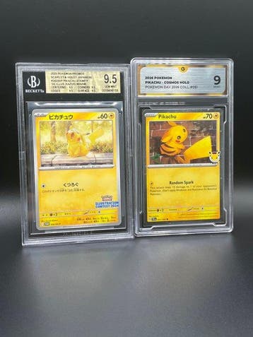 Pokémon - 2 Graded card Pikachu Graded LOT - Beckett 9.5, Nieuw