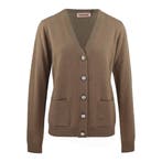 Custommade • bruin kasjmier vest Aisha • M, Kleding | Dames, Maat 38/40 (M), Bruin, Verzenden, Nieuw