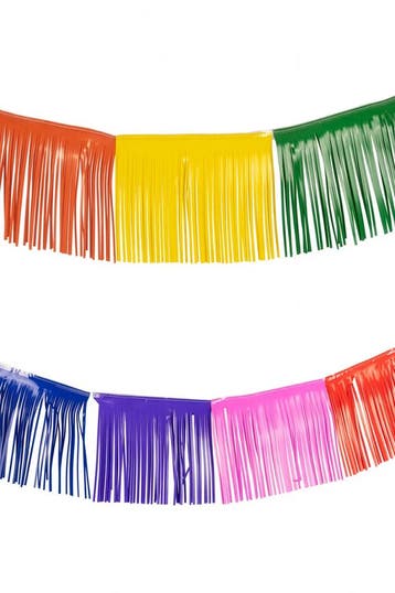 KIMU® Franje Slinger Regenboog Fringe 10 Meter Gekleurde Sli, Ophalen of Verzenden, Nieuw, Feestartikel, Carnaval