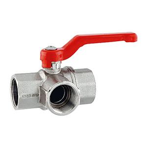 Messing drie-weg kogel afsluiter L-type 3/8", Ophalen of Verzenden, Nieuw, Motor en Techniek, Zeilboot of Motorboot