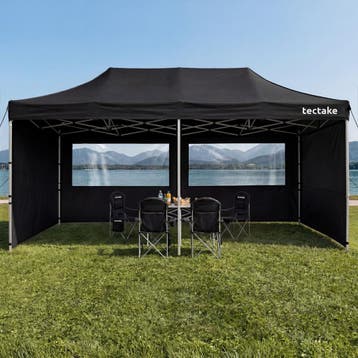 Opvouwbare paviljoen Viola 3x6 m, aluminium, 6 zijpanelen, Verzenden, Nieuw