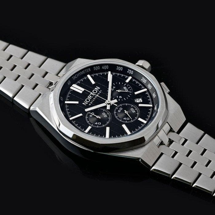 Norton - Venezia - Chronograph 100M - Quadrante Guilloché, Sieraden, Tassen en Uiterlijk, Horloges | Heren