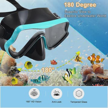 Professionele Duikbril en Snorkel Set voor Volwassenen - Pan, Verzenden, Nieuw