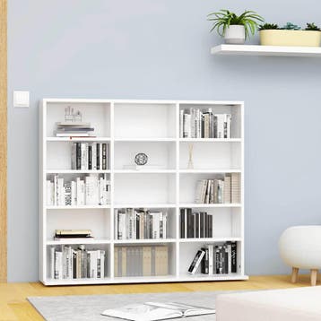 vidaXL Cd-kast 100x23x89,5 cm bewerkt hout wit, Verzenden, Nieuw