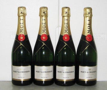 Moët & Chandon, Impérial - Champagne Brut - 4 Flessen (0.75, Nieuw