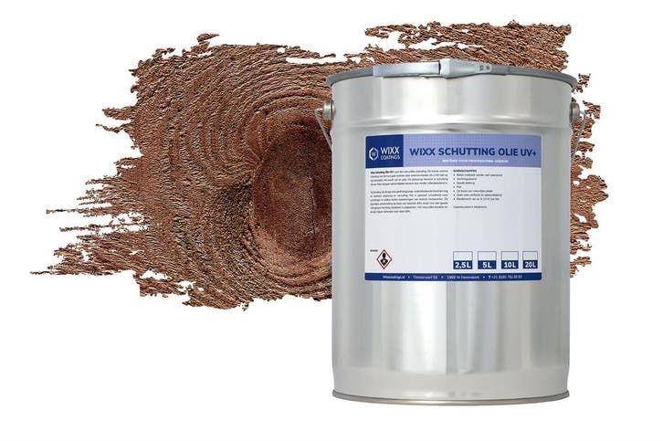 Wixx Schuttingolie UV+ Donker Eiken 2.5L, Doe-het-zelf en Verbouw, Verf, Beits en Lak, Verf, Nieuw, Minder dan 5 liter, Verzenden