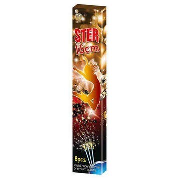 Sterretjes 16 cm 8 stuks, Hobby en Vrije tijd, Feestartikelen, Verzenden, Nieuw, Feestartikel