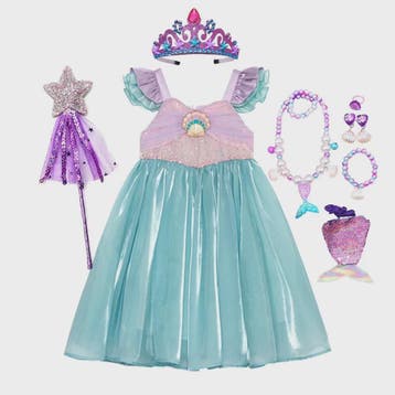 Prinsessenjurk Meisjes Ariel Zeemeermin Jurk - Feestelijk &, Verzenden, Nieuw