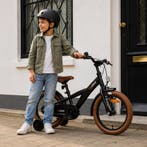 Cycloni Kinderfiets - 12, 14 en 16 Inch - Jongensfiets Zwart, Terugtraprem, Zijwieltjes, Nieuw, Ophalen of Verzenden
