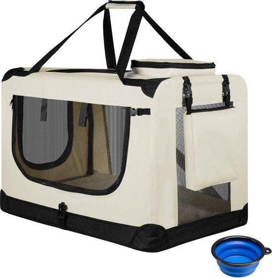 2dekans | Juskys Vouwbare Hondentransportbox / Bench Lassie, Dieren en Toebehoren, Honden-accessoires, Zo goed als nieuw, Ophalen of Verzenden