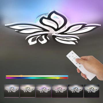 LED plafondlamp 55W dimbaar RGB met afstandsbediening, Verzenden, Nieuw