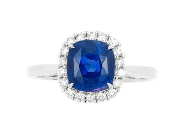 Zonder minimumprijs - Ring - 14 karaat Witgoud - 3.26ct. tw., Nieuw