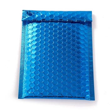 1 x Metallic luchtkussen envelop kleur: Dodger Blue afm...., Diversen, Ophalen of Verzenden, Nieuw