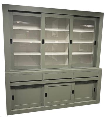 Buffetkast Engels groen Enschede 220cm soft close, Ophalen of Verzenden, Nieuw