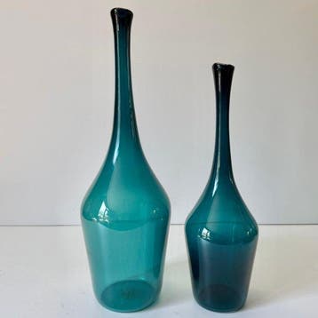 Leerdam - Floris Meydam - Vaas - Emerald green glass - Glas, Antiek en Kunst