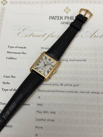 Patek Philippe - Gondolo - 5014J - Heren - 1995, Sieraden, Tassen en Uiterlijk, Horloges | Heren, Nieuw