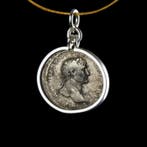 Oud-Romeins, Keizerrijk Zilver Coin pendant, Keizer Trajanus
