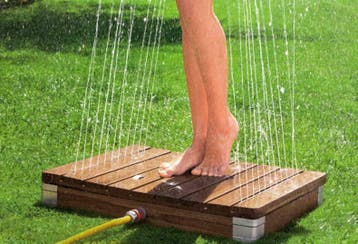 Buitendouche Splash model Teak tuindouche 15% ZOMERKORTING!, Ophalen of Verzenden, Nieuw