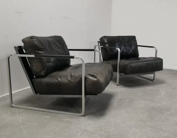 Zanotta - Alfredo Häberli - Zurigo - Fauteuil (2) - Leder,