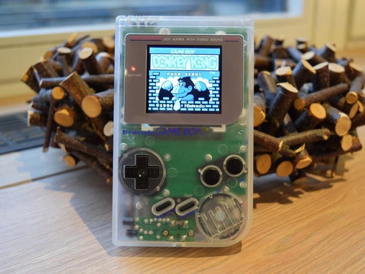 Gameboy Classic IPS Backlight Transparent Edition, Spelcomputers en Games, Spelcomputers | Nintendo Game Boy, Zo goed als nieuw