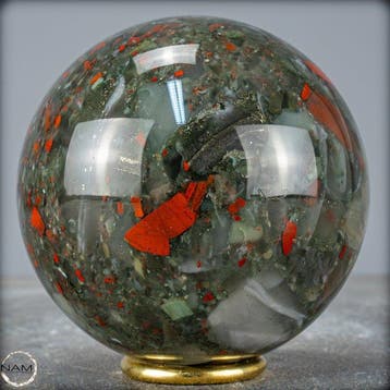 Zeer zeldzame eerste kwaliteit Draakbloedjaspis Sphere uit