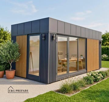 Geïsoleerde Tuinkantoor 6x3m – Tiny House - Praktijkruimte, 200 tot 400 cm, Nieuw, Ophalen of Verzenden, Metaal