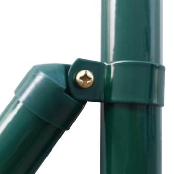 vidaXL Euro hek 25x1,2 m staal groen, Verzenden, Nieuw, IJzer