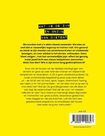 Dit is geen dieetboek 9789029092623 Teun van de Keuken, Boeken, Verzenden, Zo goed als nieuw, Teun van de Keuken