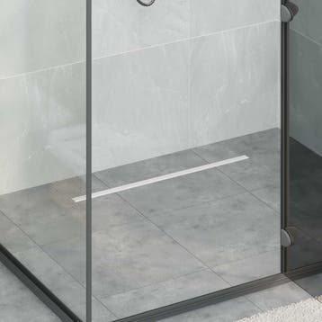 vidaXL 360° Doucheafvoer Met Slank Model zilver 70 cm, Verzenden, Nieuw