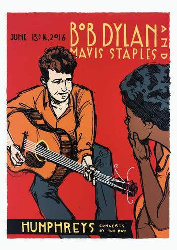 Posters - Poster Dylan, Bob - Humphreys, Verzenden, Zo goed als nieuw