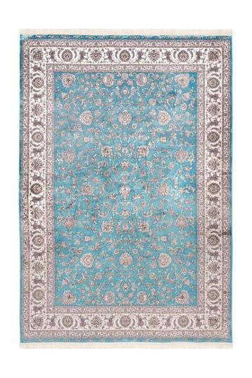 Perzisch Tapijt | Portofino | Floraal | Blauw | 80x150 cm, Verzenden, Nieuw