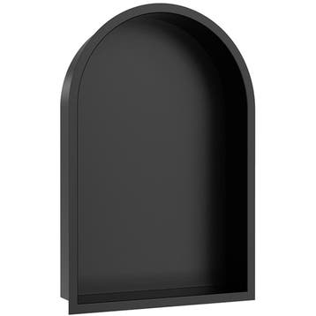 Wiesbaden Demis Inbouwnis - Ovaal - 30x45x7cm - Mat Zwart, Ophalen of Verzenden, Nieuw, Rvs