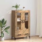 vidaXL Highboard Artisan Eiken 69,5 x 31 x 115 cm Bewerkt, Minder dan 50 cm, Verzenden, 100 tot 150 cm, Nieuw