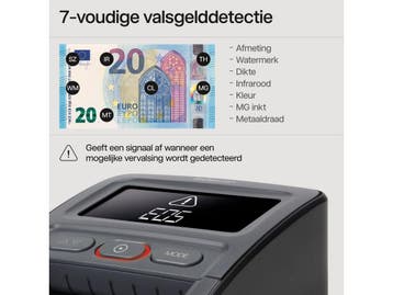 Safescan 155S - Valsgelddetector - 7-voudige detectie, Verzenden, Nieuw in verpakking