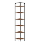 Hoekboekenkast met 6 Planken en Metalen Frame, Verzenden, Nieuw