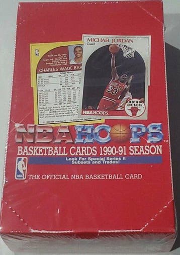 1990/91 NBA Hoops Michael Jordan, Larry Bird, Magic Johnson, Nieuw