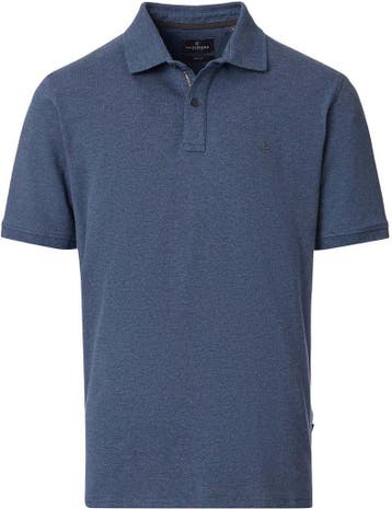 CASAMODA Polo Stretch Melange Navy maat 4XL Heren, Kleding | Heren, Verzenden, Nieuw, Blauw, CASAMODA